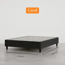 Kit Colchão + Cama Box Emma Duo Casal (138x188cm) Cor Cinza-claro Foto mini  2