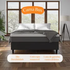 Kit Colchão Emma Duo King e Cama Box 193 cm x 203 cm Cinza Claro Foto mini 4