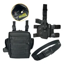 Kit Coldre De Perna T谩tico + Bornal Com Divis贸rias + Cinto Foto mini 1