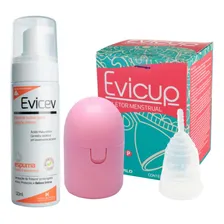 Kit Coletor Menstrual Evicup P + Caixinha Esterilizadora Foto  mini 1