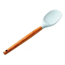 Kit Colher, Colher Macarrão E Espátula, Bambu E Silicone Foto mini 3
