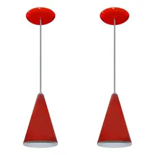 Kit Com 02 Luminarias Pendentes - Cores - Sala Quarto Estrutura Preto com Cobre 110V/220V Foto mini 4