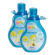 Kit Com 02 Óleo Corporal Para Bebê Baby Menino Muriel Foto  mini 1
