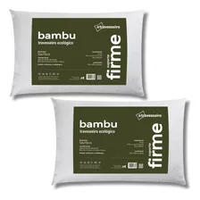 Kit com 02 Travesseiro De Bambu 50x70cm Foto mini 1