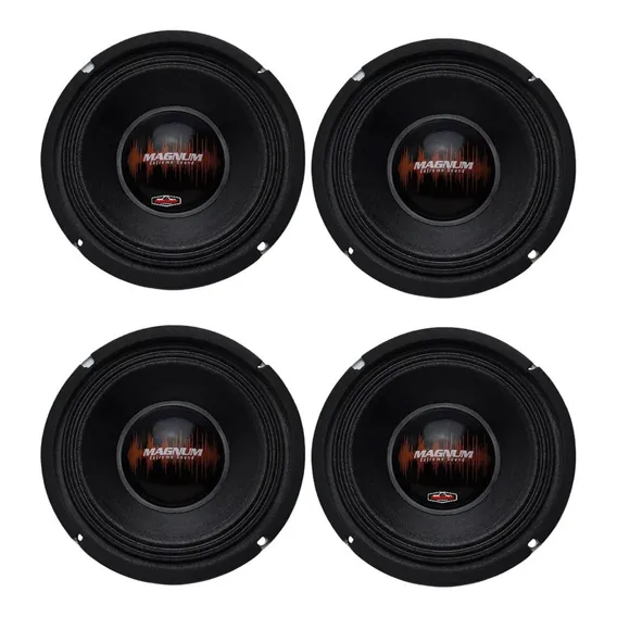 Kit Com 04 Woofer 8' 300w Rms Total Magnum Médio Grave Trio Foto 1