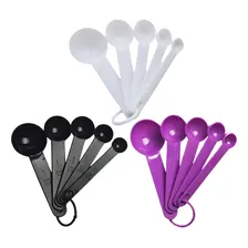 Kit Com 05 Colheres Medidoras Em Plástico Art House Foto mini 1