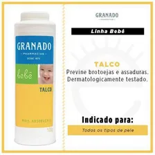 Kit Com 05 - Talco BebĂȘ Granado - 100g Cada Foto mini 2