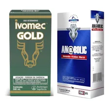 Kit Com 1 Ivomec Gold 500  + 1 Anabolic 500 Foto  mini 1