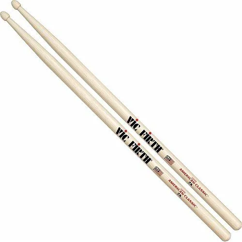 Kit Com 1 Par De Baqueta Vic Firth 7a American Hickory Foto 1
