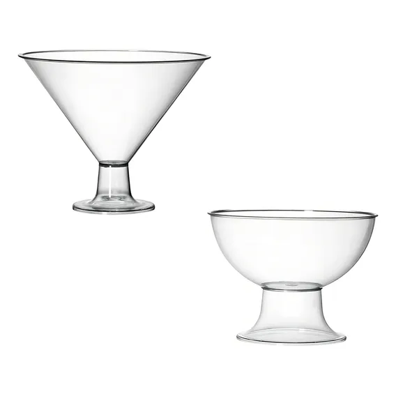 Kit Com 1 Taça Pequena 2,4l E 1 Taça Martine G 2,4l Foto 1