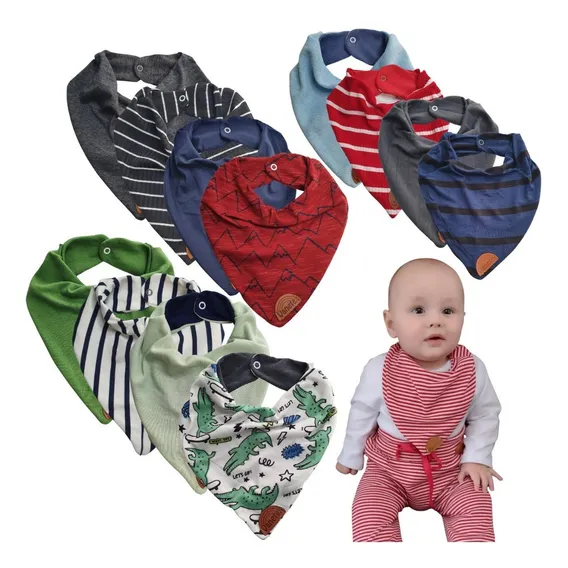 Kit Com 10 Bandanas Menino Cor Azul Menino Foto 1