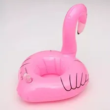 Kit Com 10 Boia Flamingo Porta Copo Inflável Para Piscina Foto mini  3