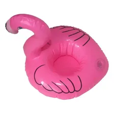 Kit Com 10 Boia Flamingo Porta Copo Inflável Para Piscina Foto mini 4