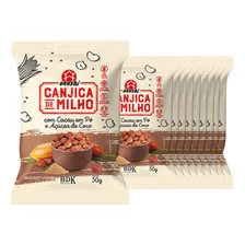 Kit Com 10 Canjicas De Milho Com Cacau E Açúcar De Coco 50g Foto  mini 1