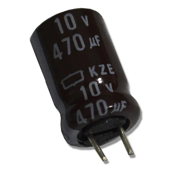Kit Com 10 Capacitor Eletrolítico 470uf 10v 8x11.5 Foto 1