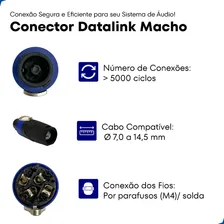 Kit Com 10 Conectores Datalink Speakon Machos Linha 4 Polos Cor Conector Speakon Foto mini 2