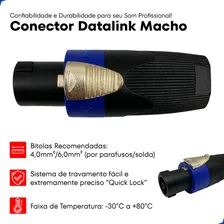 Kit Com 10 Conectores Datalink Speakon Machos Linha 4 Polos Cor Conector Speakon Foto mini 3
