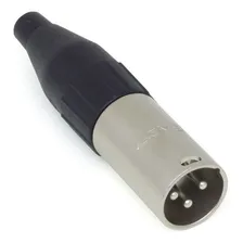 Kit Com 10 Conectores Xlr Macho Santo Angelo Sa2x Niquelado Foto mini 2