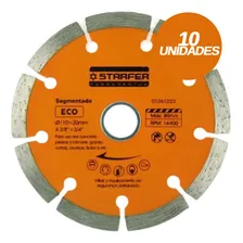 Kit Com 10 Disco Diamantado 4.3/8 Eco Segmentado Starfer Cor Aço Foto mini 1