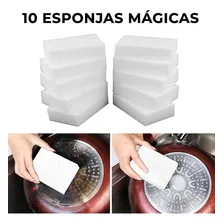 Kit Com 10 Esponja Magica Bucha Melamina Limpa Tudo 10x6x2cm Foto mini 2
