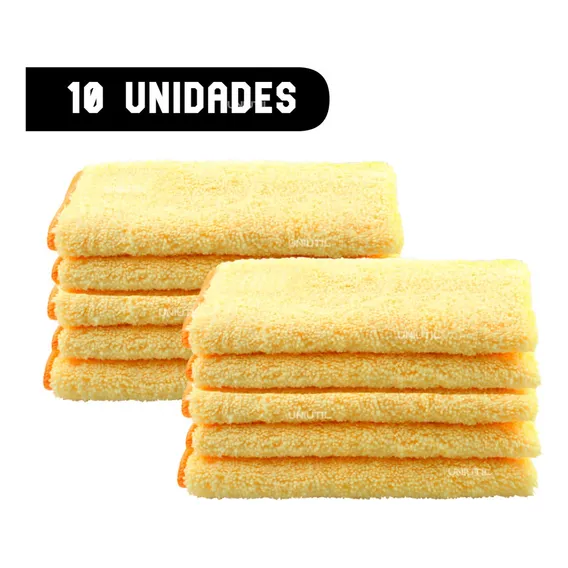 Kit Com 10 Flanelas De Microfibra Premium 40x60 Foto 1
