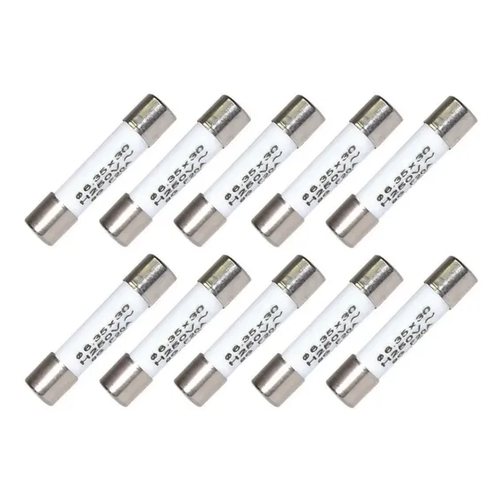 Kit Com 10 Fusível Cerâmico 20a Para Micro-ondas 6x30 Foto 1