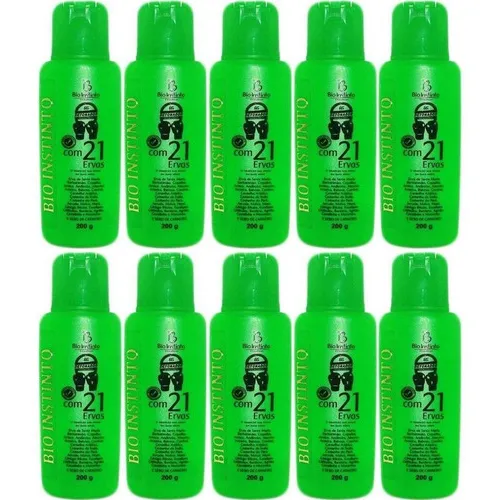 Kit Com 10 Gel Detonador Com 21 Ervas 200g Bio Instinto Foto 1
