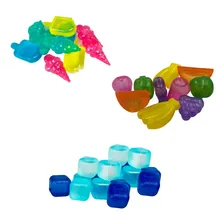 Kit Com 10 Gelo Reutilizável Ecológico Artificial Frutas Foto mini 1