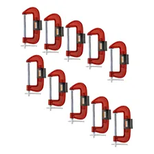 Kit Com 10 Grampos Tipo C Leve 3 Polegadas Starfer Foto mini 1