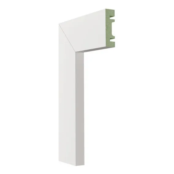 Kit Com 10 Guarnição De Mdf 5cm X 15mm X 2,40m Liso Bh Foto 1