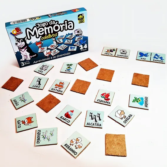 KIT com 10 Jogos Da Mem贸ria Coletivos Educativo Pedag贸gico Foto 1