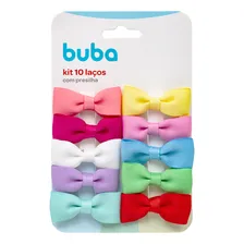 Kit Com 10 Laços Coloridos Com Presilha 15303 - Buba Foto mini 1