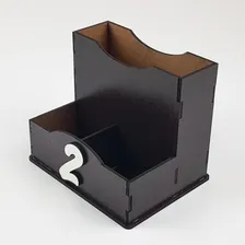 Kit Com 10 Pçs Porta Guardanapo E Saches Numeradas Em Mdf Foto mini 2