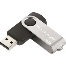 Kit Com 10 Pen Drive Multilaser Twist Pd589 32gb 2.0 Atacado Cor Cinza Foto mini 1