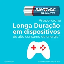 Kit Com 10 Pilha Alcalina Grande Rayovac D - - Lacrada Foto mini 4