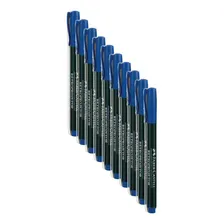 Kit Com 10 Pinceis Retro Projetor 1.0 Cd Azul Faber Castell Foto mini 1