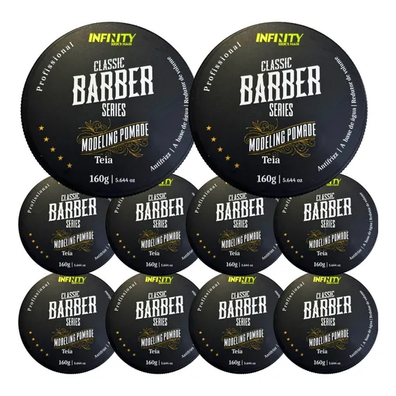 Kit com 10 Pomadas Modeladora Efeito Teia Infinity Look's 160g cada Foto 1