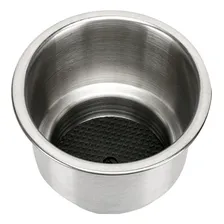 Kit Com 10 Porta Copos De Embutir Em Aço Inox Barco Lancha Foto mini  2