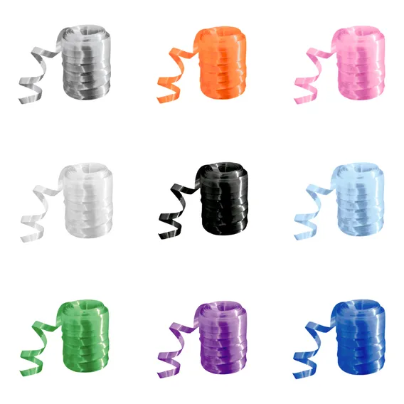 Kit Com 10 Rolos De Fitilho Colorido 5mm X 20m Cada Cor Branco Foto 1