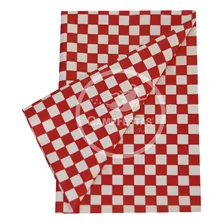Kit Com 10 Toalhas Xadrez Peroladas 78cmx78cm Cor Xadrez Branco E Vermelho Kit Com 10 Toalhas Peroladas 78cmx78cm Foto mini 1