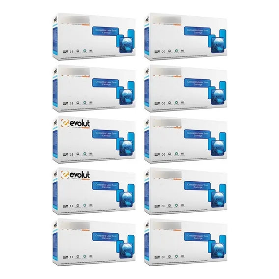 Kit Com 10 Toner Evolut CompatÃvel Com Hp Cb435 436 285 278a Foto 1