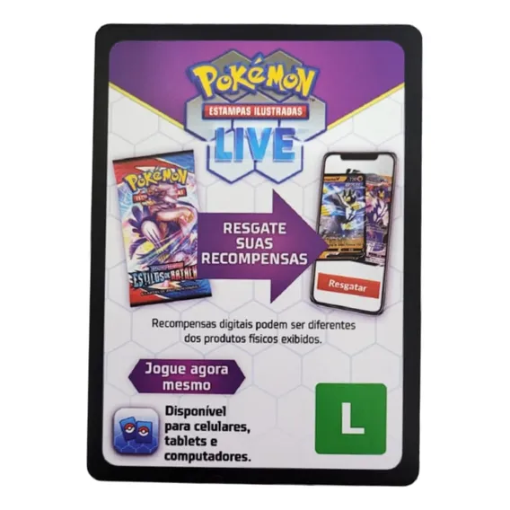 Kit Com 100 Cartas Pokemon Codigo Online Pokemon Tcg Live Idioma Português Foto 1