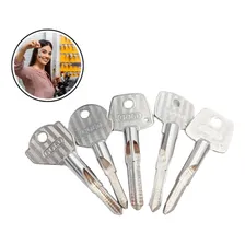 Kit Com 100 Chaves Tetra Gold Em Latão Para Chaveiro Cor Cromada Foto  mini 1