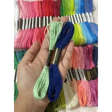 Kit Com 100 Linhas Meadas Para Bordado Cor Mix Foto mini 4
