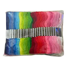 Kit Com 100 Linhas Meadas Para Bordado Cor Mix Foto mini 1