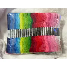 Kit Com 100 Linhas Meadas Para Bordado Cor Mix Foto mini 3