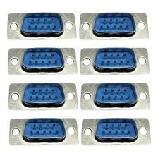 Kit Com 100 Pçs Conector Db09 Macho 180 Solda Fio Ds1033 Cor Azul Foto  mini 1