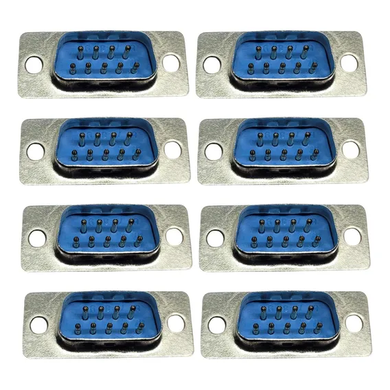 Kit Com 100 Pçs Conector Db09 Macho 180 Solda Fio Ds1033 Cor Azul Foto 1