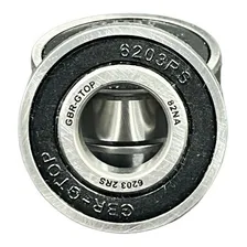 Kit Com 100 Rolamentos 6203 2rs C3 Gbr - 17x40x12(mm) Foto mini 1