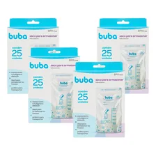 Kit Com 100 Un Saco Para Armazenar Leite Materno 200ml Buba Foto mini 3